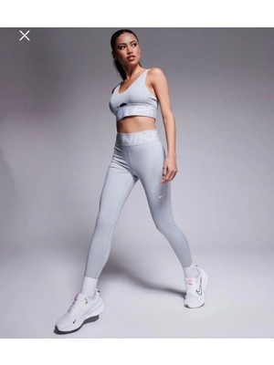 Nike Pro Sculpt Dri-Fit High-Waisted Full-Length Training Yüksek Belli Gri Kadın Tayt FV7382-077