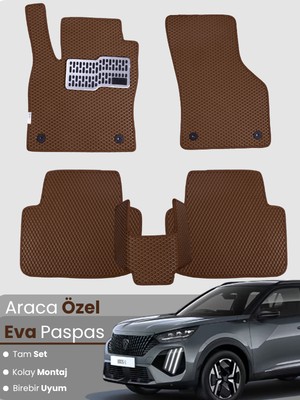 Guerrino Peugeot 2008 Elektrikli (2023-2025) Uyumlu Eva Paspas Tam Set–birebir Uyum,su Geçirmez,hızlı Montaj