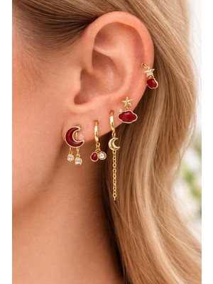 Asg 6’lı Kadın Çelik Küpe Seti