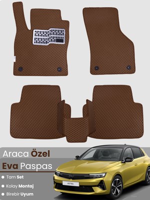 Guerrino Opel Astra L Benzinli (2022-2025) Uyumlu Eva Paspas Tam Set–araca Özel,kolay Montaj