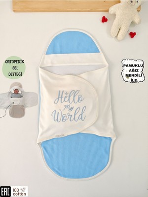 Tomuycuk %100 Pamuklu Bebek Kundak Battaniyesi | Uyku Tulumu – Kız/erkek 0-9 Ay | Ortopedik – Nakış Detaylı