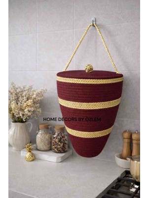 Home Decors By Özlem Poşetlik Kapaklı Poşetlik Organizer Saklama Kutusu Düzenleyici El Emeği Handmade