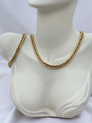 Luseda Xuping Sık Zincir Gurmet Set Kolye 50CM ve Bileklik 18CM