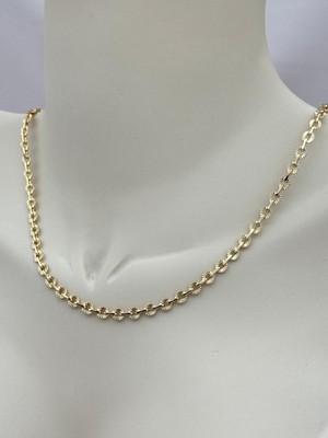 Luseda Xuping Işın Dokulu Halka Zincir 45 cm Gold Kolye