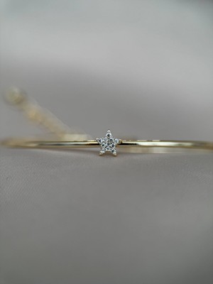 Luseda Yıldız Figürlü Gold Ayarlanabilir Bileklik