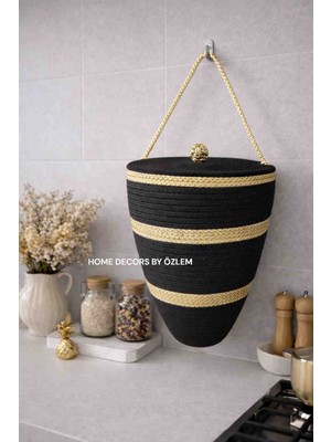 Home Decors By Özlem Poşetlik Kapaklı Poşetlik Organizer Saklama Kutusu Düzenleyici El Emeği Handmade