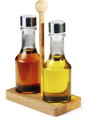 Groovy Ahşap Standlı Ikili Yağlık Stand