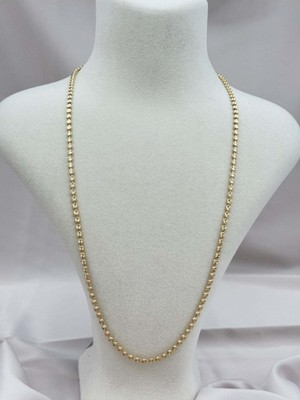 Luseda Xuping Gold Renk Lazer Kesim 60 cm Ezme Zincir Kolye