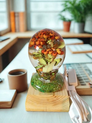 Epoksiresinart Epoksi Tasarım Masa Gece Lambası