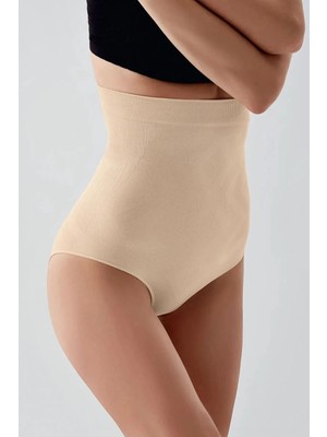 Boubon Co Ten Rengi Dikişsiz Seamless Yüksek Bel Korse Toparlayıcı Korse Külot