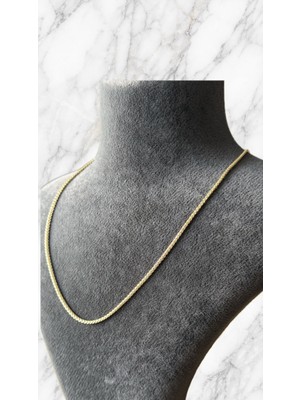 Zayora Aksesuar Gold Renk Ince Burgu Zincir Kolye – Ince Tasarım