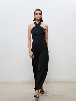 Lc Waikiki Yeni Sezon Halter Yaka Saten Abiye Elbise