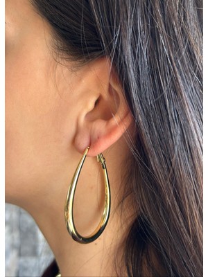 Nunu Takı Altın U Halka Küpe