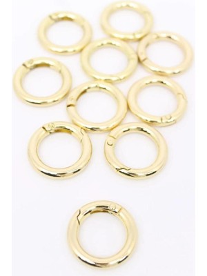 Orhan Çanta Beilys Aksesuar Gold Yaylı Halka Altın Rengi Örgü ve Hasır Çantalar Için 10 Lu