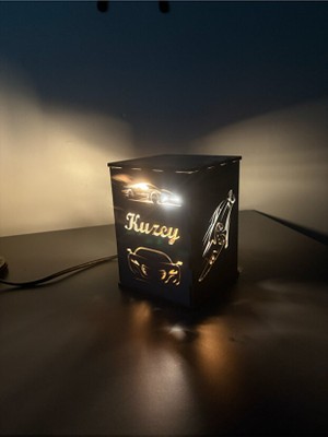 Runc Design Kişiye Özel Arabalı Gece Lambası