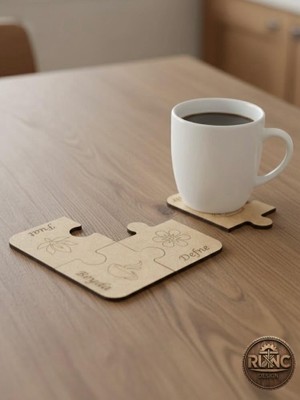 Kişiye Özel Puzzle Bardak Altlığı
