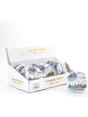 Taşlı Istanbul Tasarımı El Aynası Kalın ALK2491