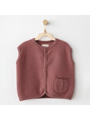 Andywawa AC26201 Casual Yelek Dusky Rose