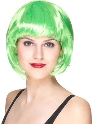 Vanch Yeşil Parti Peruğu Kısa Küt Saç (5264)