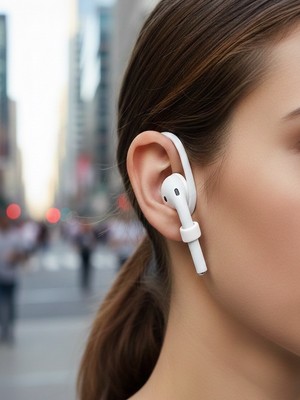 Generic Airpods Uyumlu Düşme Önleyici Kulak Askısı - Esnek Tpu Konforlu Tasarım, Spor ve Koşu Için Özel