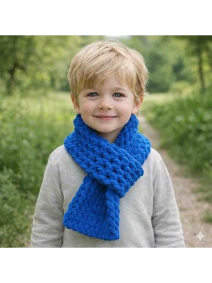 A&D Handmade El Örgüsü Puffy Peluş Bebek/çocuk Atkı