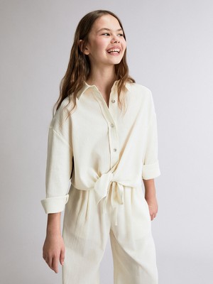 Lc Waikiki Yeni Sezon Uzun Kollu Kız Çocuk Gömlek