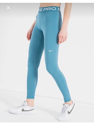 Nike Pro 365 Yüksek Belli 7/8 File Panelli Yüksek Belli Mavi Kadın Tayt DA0483-440
