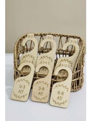 M&t Kıds Bebek Elbise Düzenleyici - Dolap Gardrop Kıyafet Ayırıcı- Elbise Askısı 0-24 Ay- 7 Adet