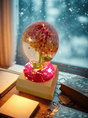 Epoksiresinart Epoksi Tasarım Masa Gece Lambası