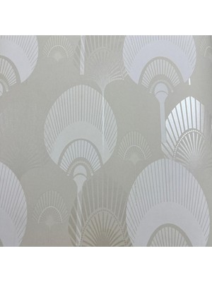 AYZUN Krem Beyaz Desenli Duvar Kağıdı 111028