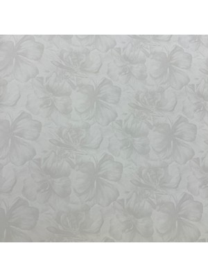 AYZUN Beyaz Bej Çiçek Desenli Duvar Kağıdı 2916