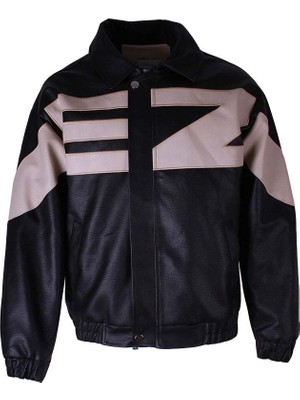 Trender 26YDS3000001 Siyah Erkek Deri Ceket 940