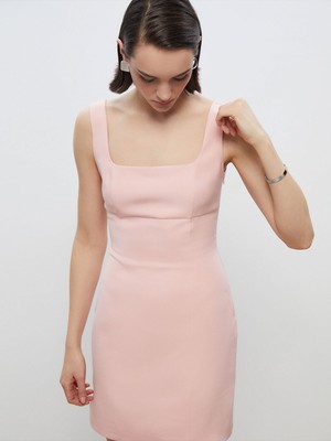 Lc Waikiki Yeni Sezon Kare Yaka Mini Elbise