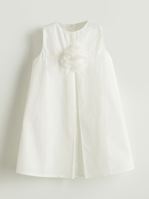 Lc Waikiki Yeni Sezon 3 Boyutlu Çiçekli Kız Çocuk Elbise