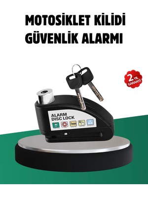 Karahanbey Titreşim Sensörlü Alarm Disk Kilidi Motosiklet Scooter Bisiklet