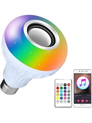 Vanch Bluetooth Hoparlör Akıllı Led Ampul Lamba (5264)