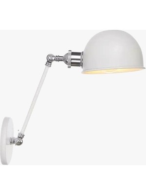 Rsylight Retro Metal Dekoratif Rustik Akrobatik Beyaz Duvar Aplik