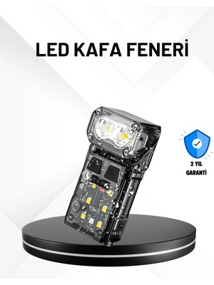 Karahanbey Sensörlü LED Kafa Feneri Şarj Edilebilir Manyetik Eller Serbest