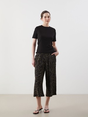 Lc Waikiki Yeni Sezon Beli Lastikli Desenli Kadın Kapri