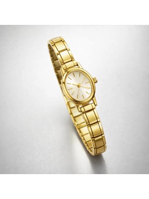 Gold Renkli Çelik Esnek Saat (Içi Sarı)