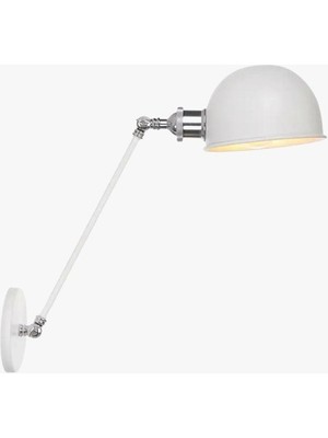 Rsylight Retro Metal Dekoratif Rustik Akrobatik Beyaz Duvar Aplik