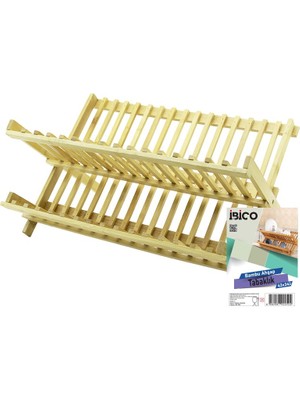 Vanch AHŞAP BAMBU BULAŞIK - TABAKLIK TEZGAH ÜSTÜ 43X43CM (5264)