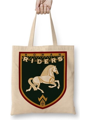 Toyaso Yüzüklerin Efendisi Lord Of The Rings Rohan Riders Bez Çanta Uzun Saplı Alışveriş Çantası