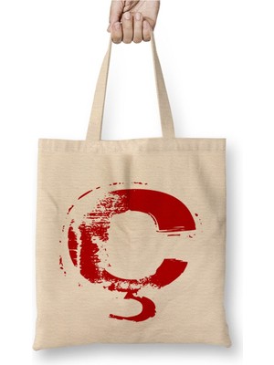 Toyaso Ç Harfi Beyaz Bez Çanta Uzun Saplı Alışveriş Çantası Plaj Çantası