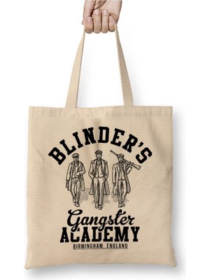 Toyaso Peaky Blinders Gangster Academy Birmingham England Bez Çanta Uzun Saplı Alışveriş Çantası