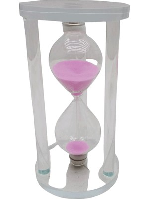 Vanch BÜYÜK CAM KUM SAATİ CAM STANDLI 15 DAKİKA - ÇAP: 7.7CM-YÜKSEKLİK: 14.7CM (5264)