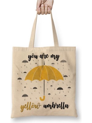 Toyaso How I Met Your Mother 010 Beyaz Bez Çanta Uzun Saplı Alışveriş Çantası Plaj Çantası