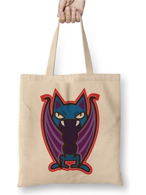 Toyaso Hellsing Alucard Vampir Beyaz Bez Çanta Uzun Saplı Alışveriş Çantası Plaj Çantası