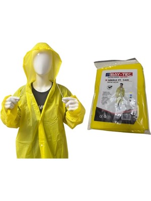 Bay-Tec Eva Su Geçirmez Yağmurluk - Sarı (Polyester Çift Katman Eva ile Kaplanmış)