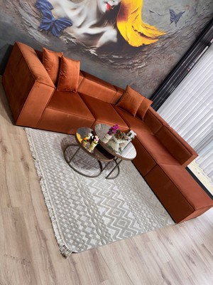 Erduran Mobilya Angelo 5 Modül Pofudik Modüler Köşe Koltuk Takımı